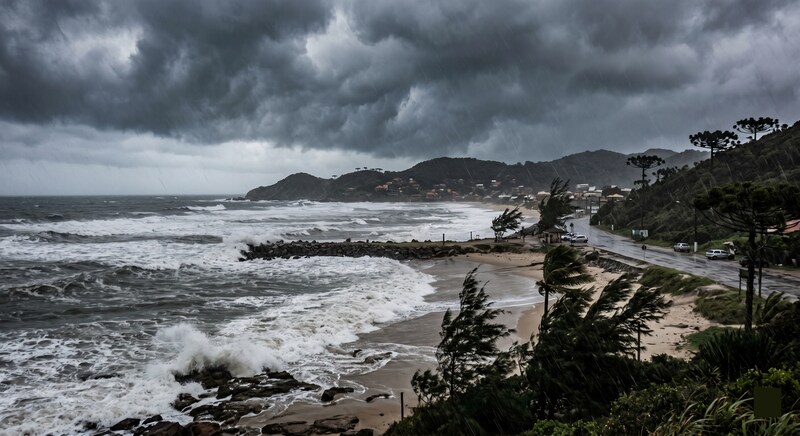  Ciclone extratropical e frente fria mudam o tempo no Sul do Brasil neste fim de semana
