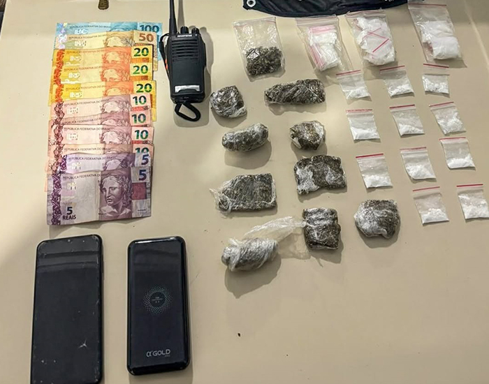  Tráfico de drogas: adolescente é capturado em área de mata após tentativa de fuga